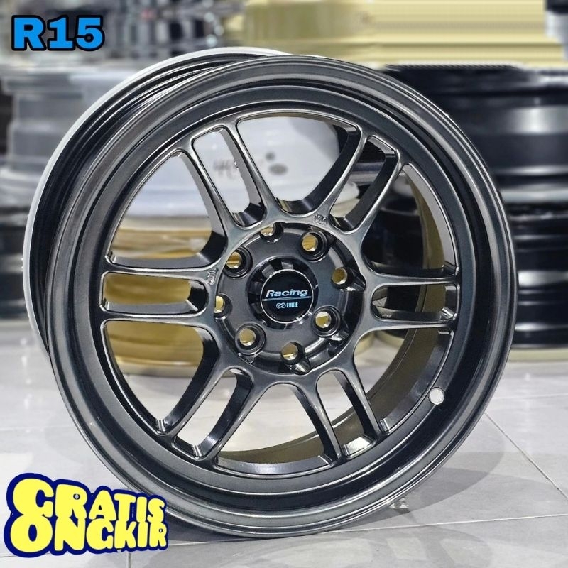 BONUS PENTIL velg mobil racing R15 ENKEI RPF1 velg mobil ring 15 velg racing mobil import termurah b