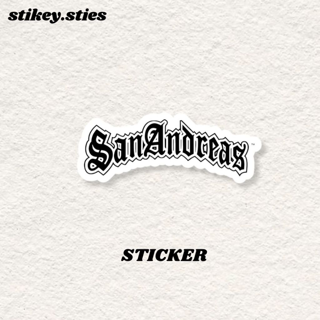 

STICKER GTA SAN ANDREAS AESTHETIC ANTI AIR VINYL / STIKER BRAND HELM LAPTOP HP MOTOR TUMBLR TAS KOPER