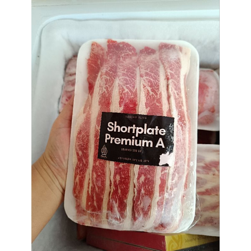 

BEEF SLICE AUS FAT 500GR / Beef slice shortplate / beef slice