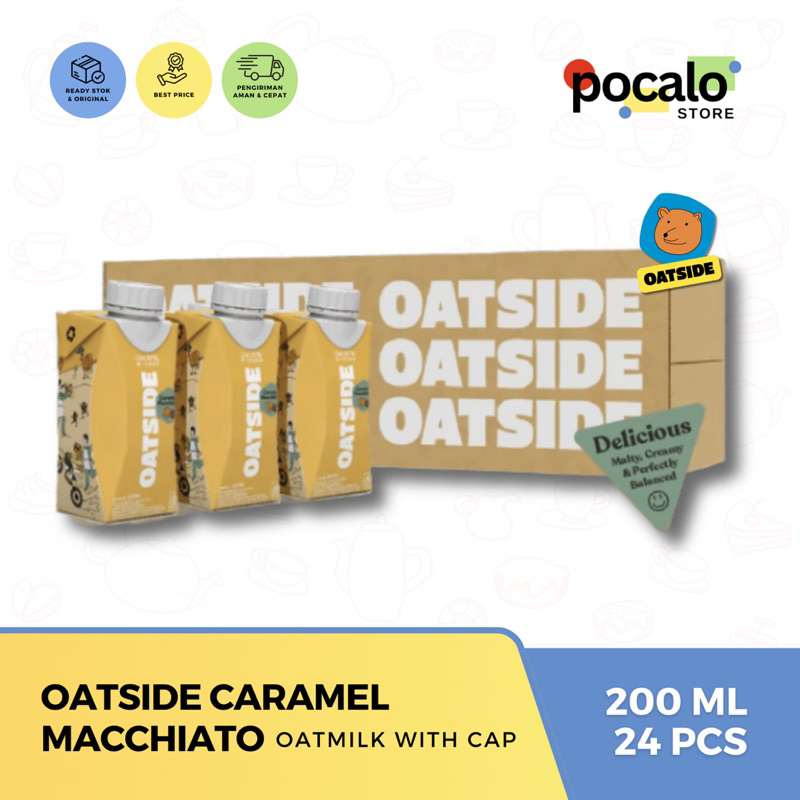 

Oatside Oat Milk Cap 200ML ( 24 pcs ) - Caramel Macchiato