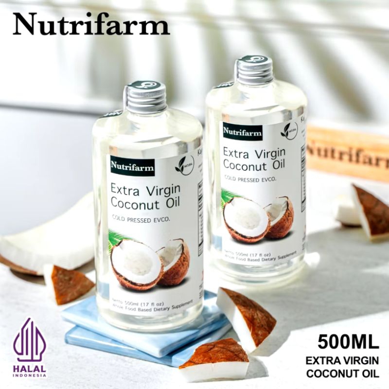 

Nutrifarm VCO 500 mL - 250 mL / Extra Virgin Coconut Oil / Minyak Kelapa Murni