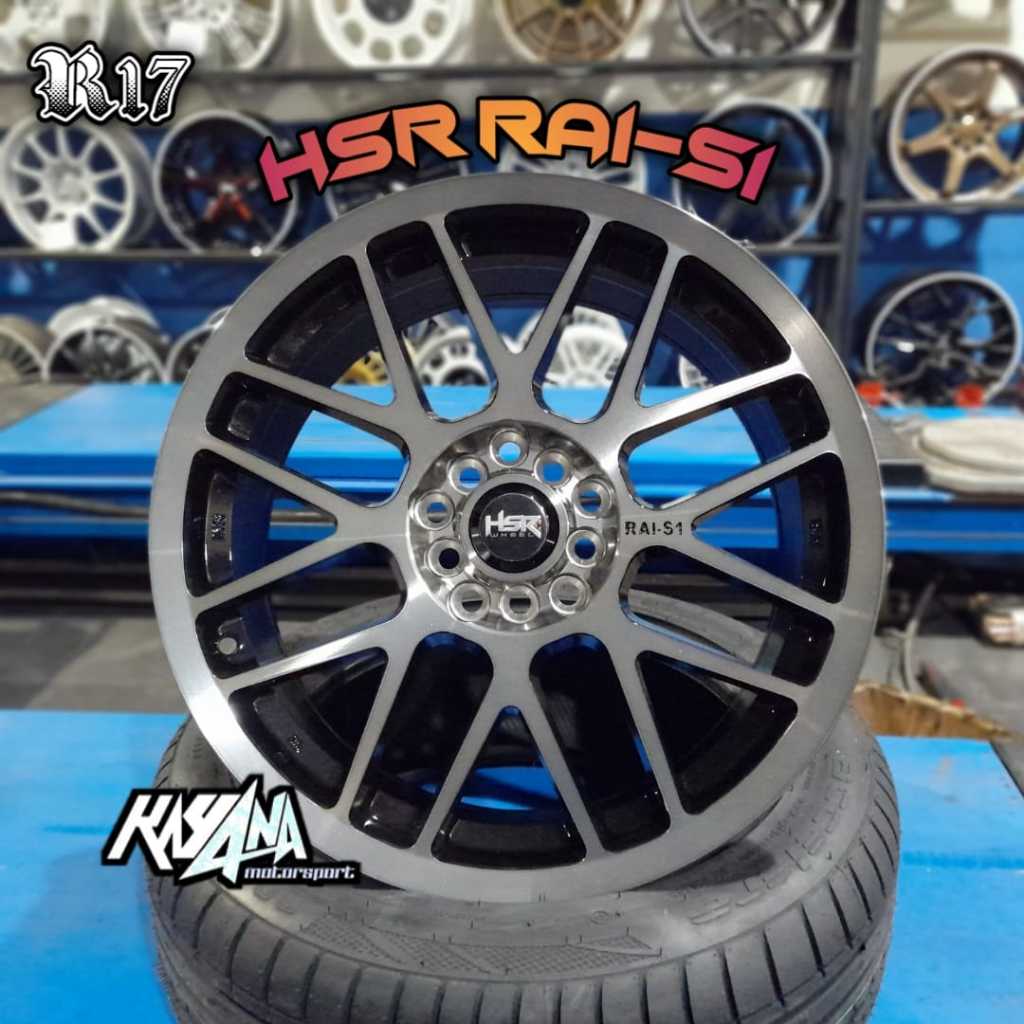 VELG SIENTA XPANDER R17 LEBAR 75 ET 40 VELG HSR RAI-S1 RING 17 VELG MOBIL RACING