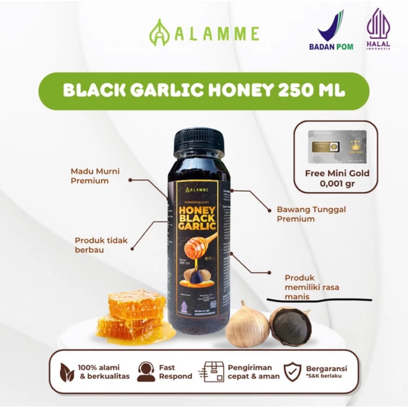 

Alamme Black Garlic Honey Madu Bawang Hitam Tunggal Premium 250ml