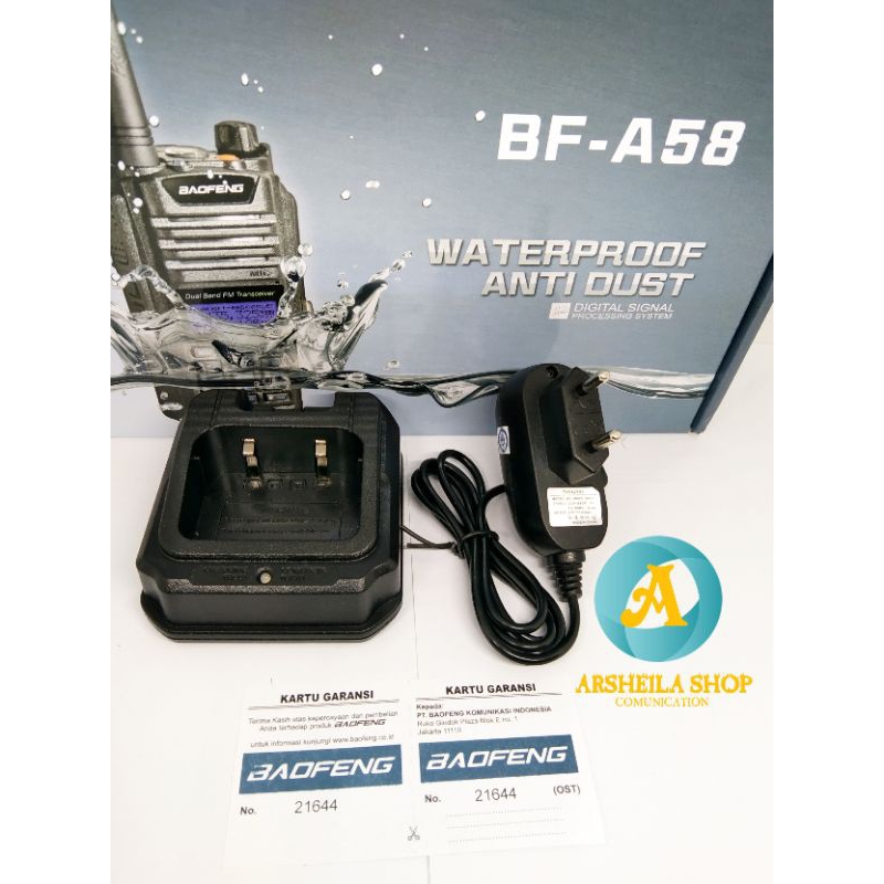 Charger ht baofeng A58 waterprof A58 pro original