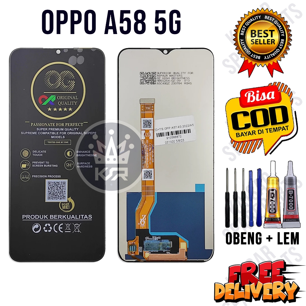 Lcd Touchscreen OPPO A58 5G Original Oem Lcd OPPO A58 5G Fullset