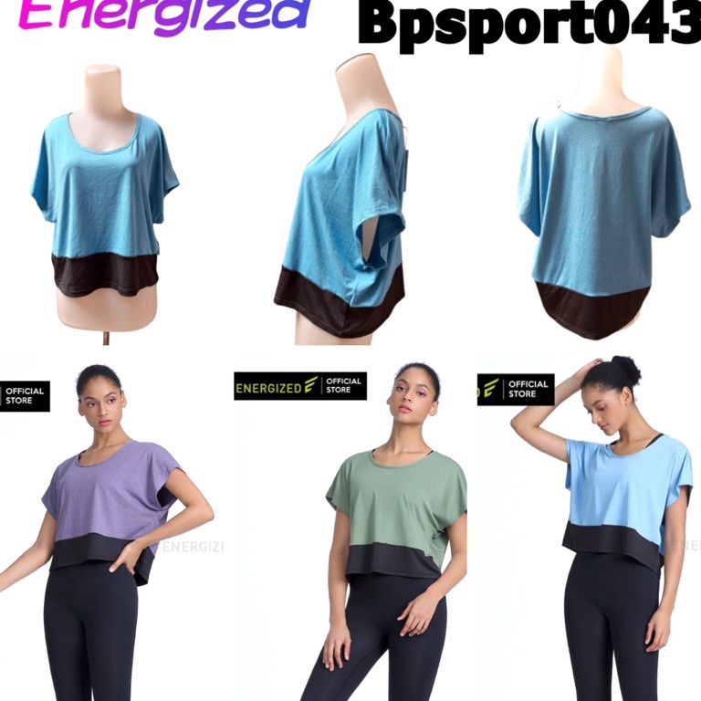 BJsport43 cropped top baju sport olahraga energized M L ART D1U3