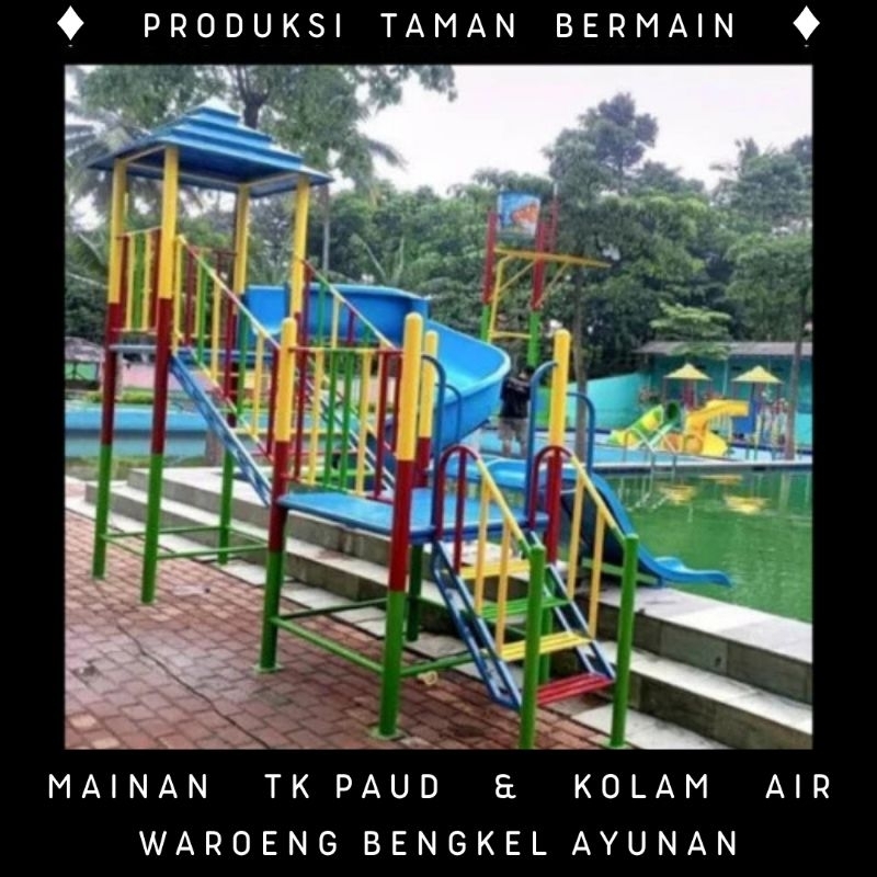 playground, perosotan kolam renang