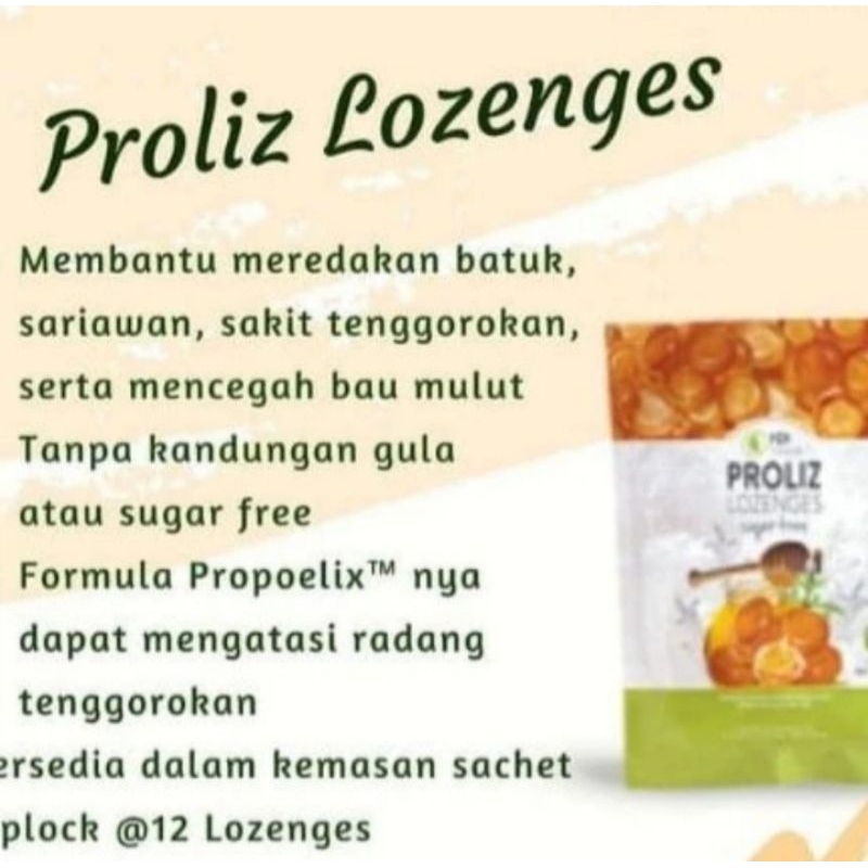 

permen proliz lozenges exp 2027 kemasan baru