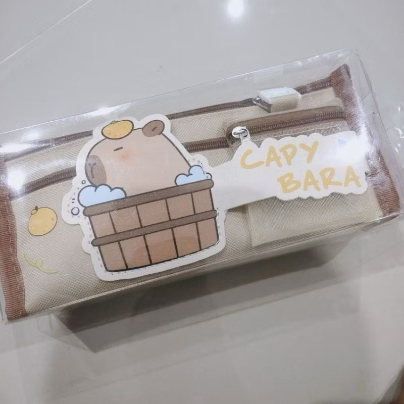 

[COD] Kotak Pensil / Pensil Case Motif Loopy dan Capybara