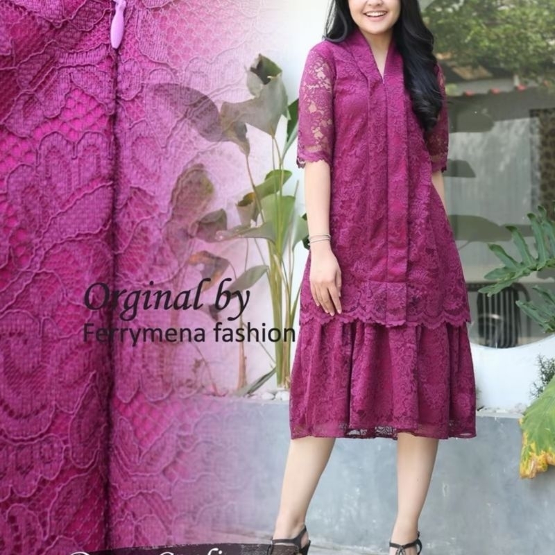 GAUN NATALAN MEWAH/ DRESS DUYUNG NATAL REMAJA/ DRES PESTA TERBARU/DRESS BROKAT SEMI FRANCIS/DRESS JU