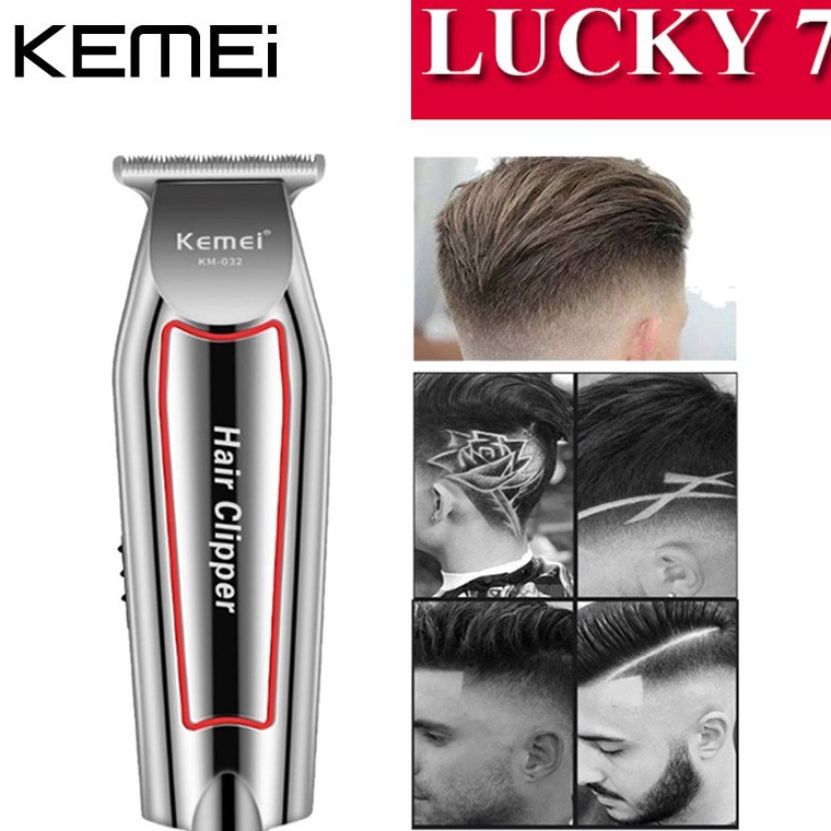 Bagus Dipakai Hair Clipper Kemei KM 32 3in1 Alat Mesin Cukur Rambut Kumis Jenggot Rechargeable