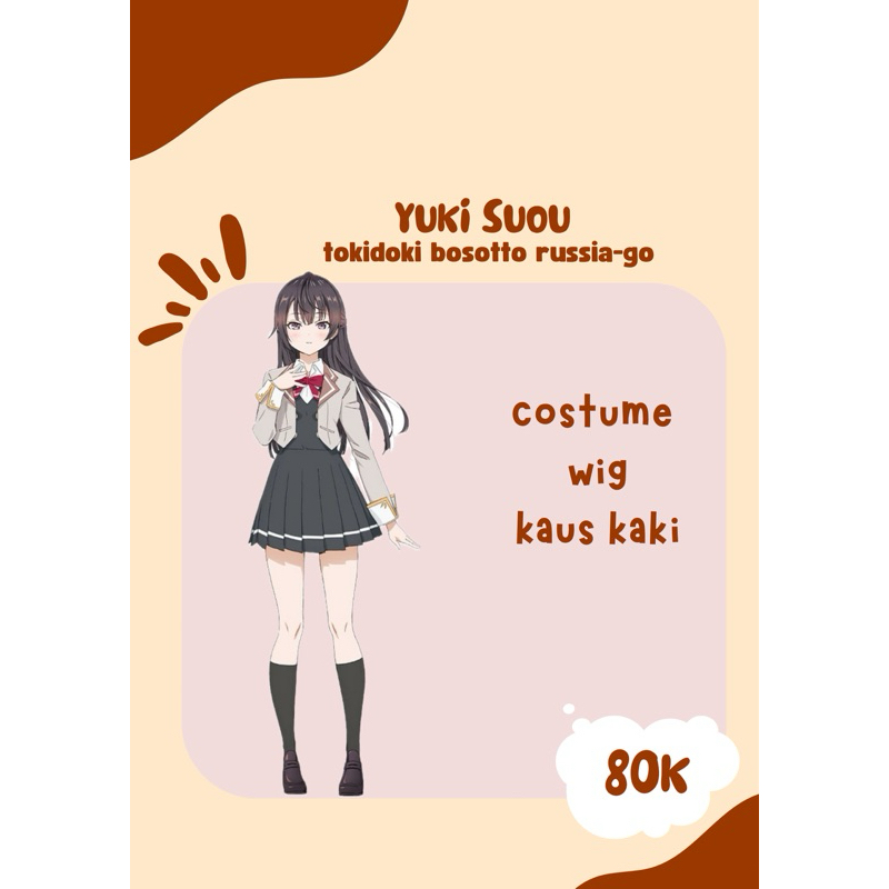 rental/sewa yuki suou costume cosplay