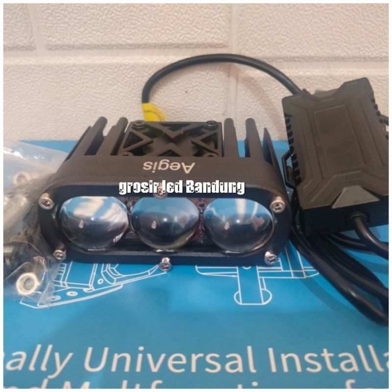 2pcs lampu led Sorot slim Aegis U22 mobil dan motor