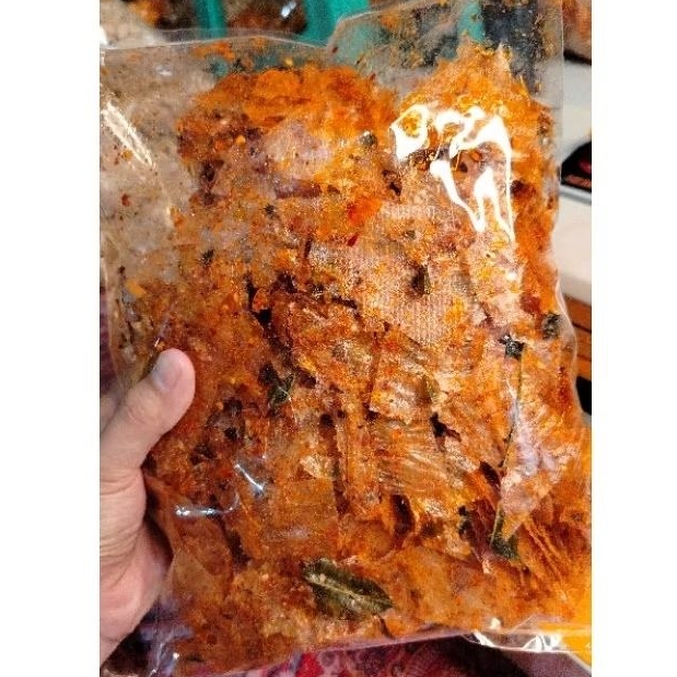 

Kripca Keripik Kaca Extra Pedas Daun Jeruk Kemasan 500gr