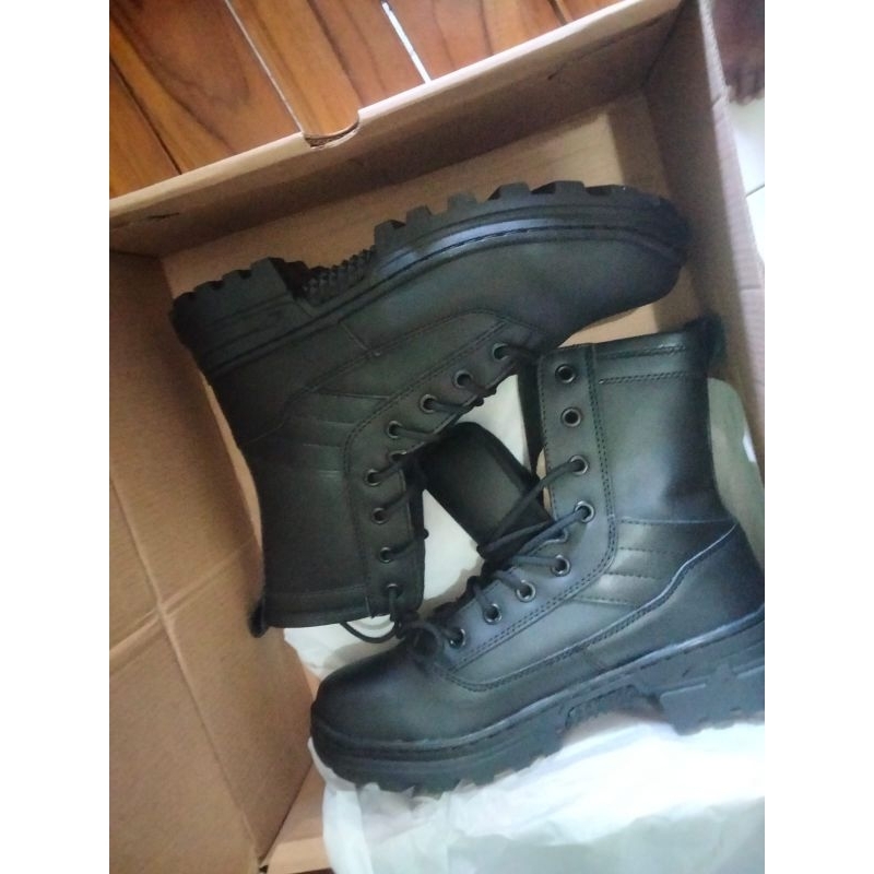 SEPATU PDL JATAH TNI TERBARU.SEPATU PDL ORI KULIT