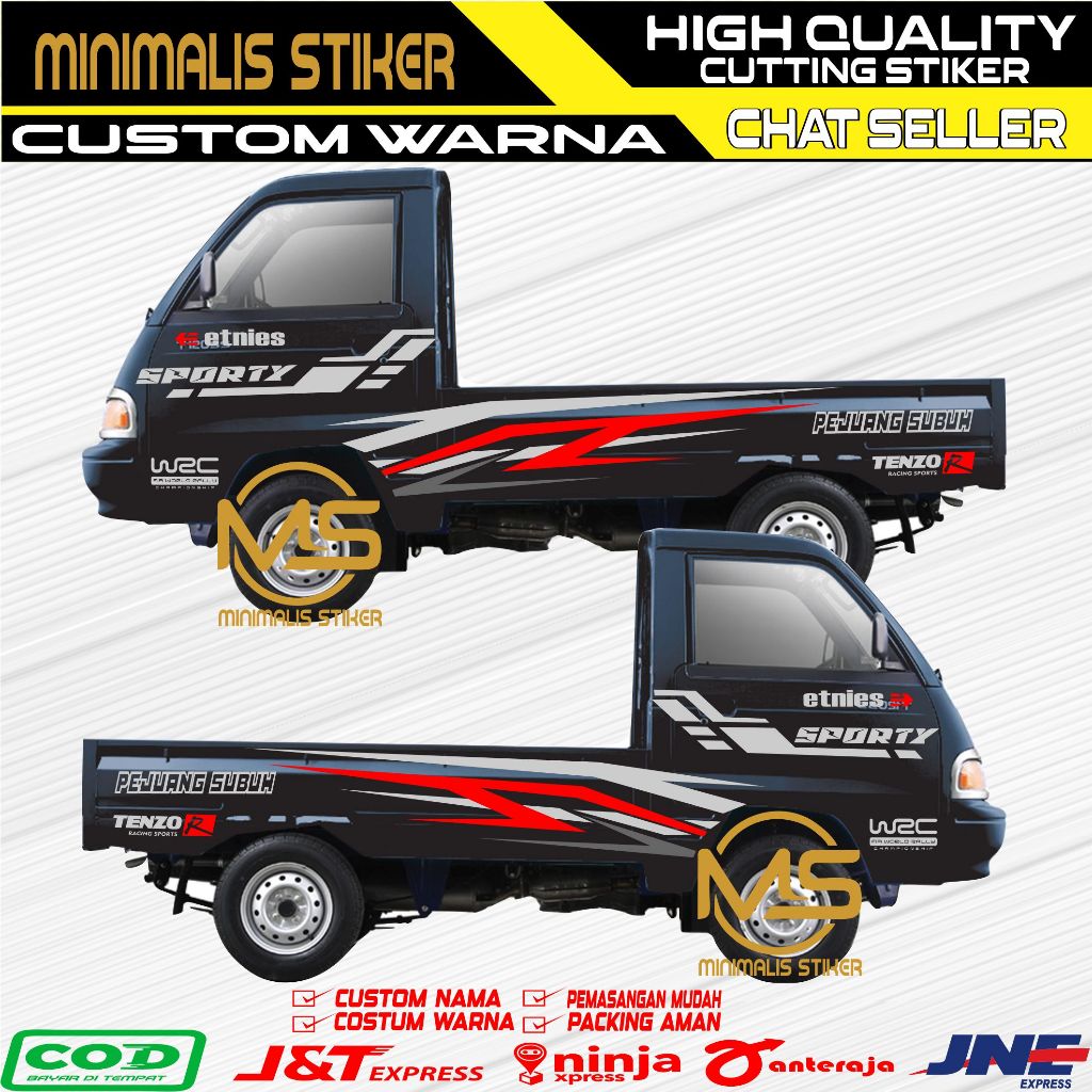 stiker mobil pick up coolt t120ss stiker stripping mobil pick up stiker mobil pick up  carry 1,5cc