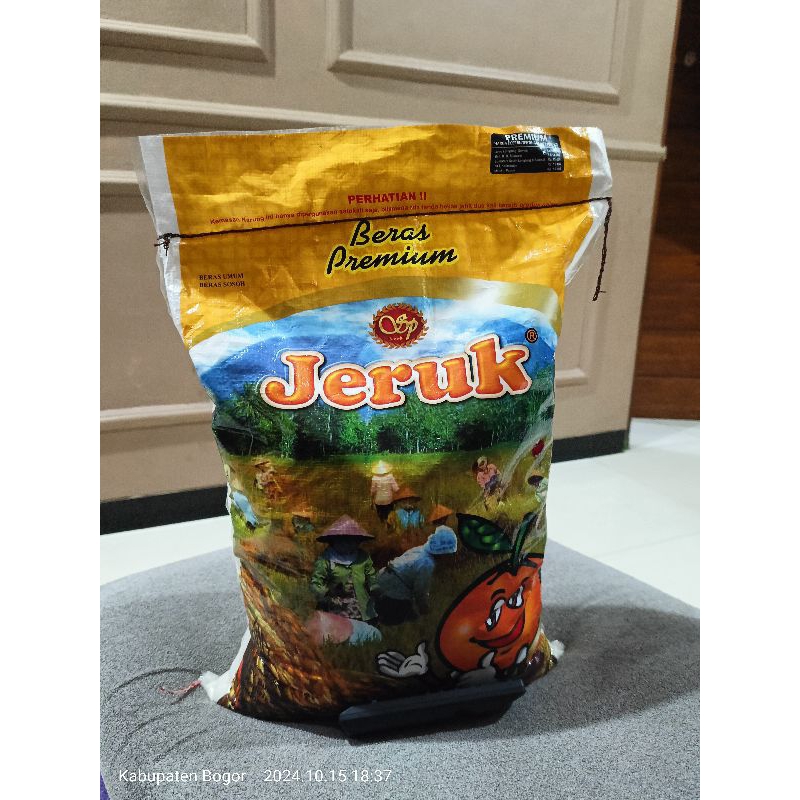 

beras premium merk jeruk original berat 10 kg