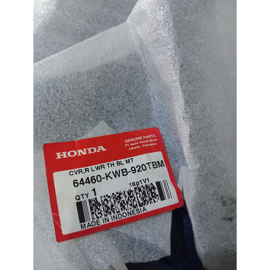 TEBENG KANAN BLADE 110 BIRU TUA METALIK 64460-KWB-920TBM