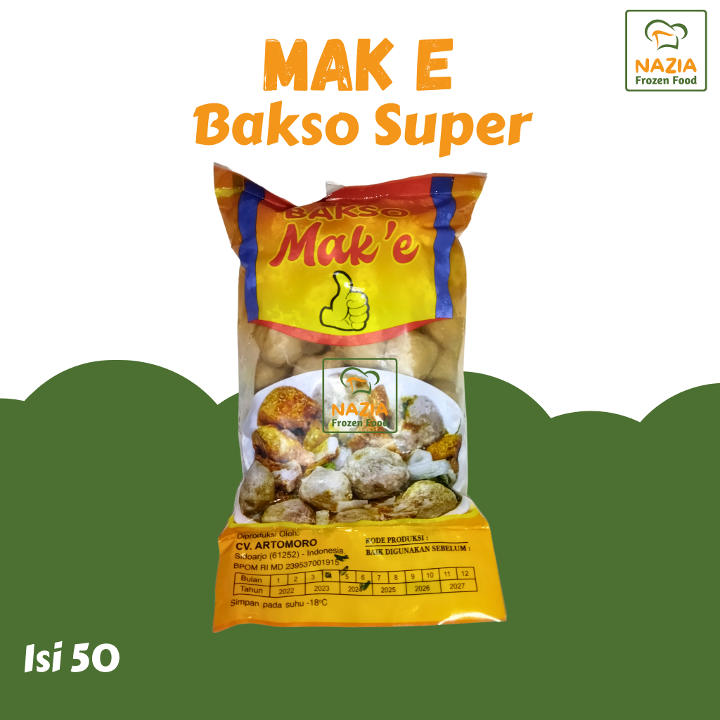 

Bakso Super Mak'e 500gr isi 50pcs Bakso Sapi Beku Frozen