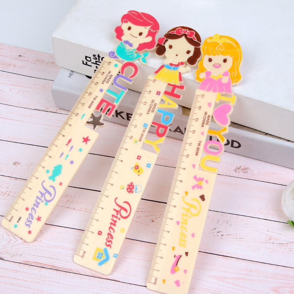 

PENGGARIS 15 CM KEPALA KARAKTER PRINCESS ARIEL AURORA SNOW WHITE PENGGARIS PLASTIK PRINCESS ATK