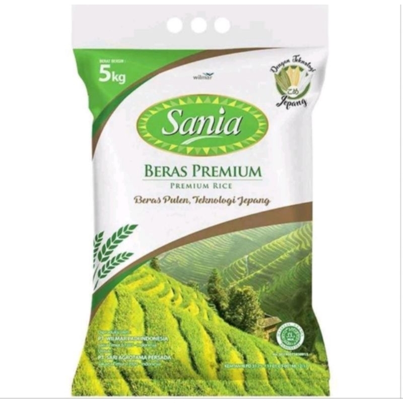 

Beras Premium Sania Kemasan 5kg