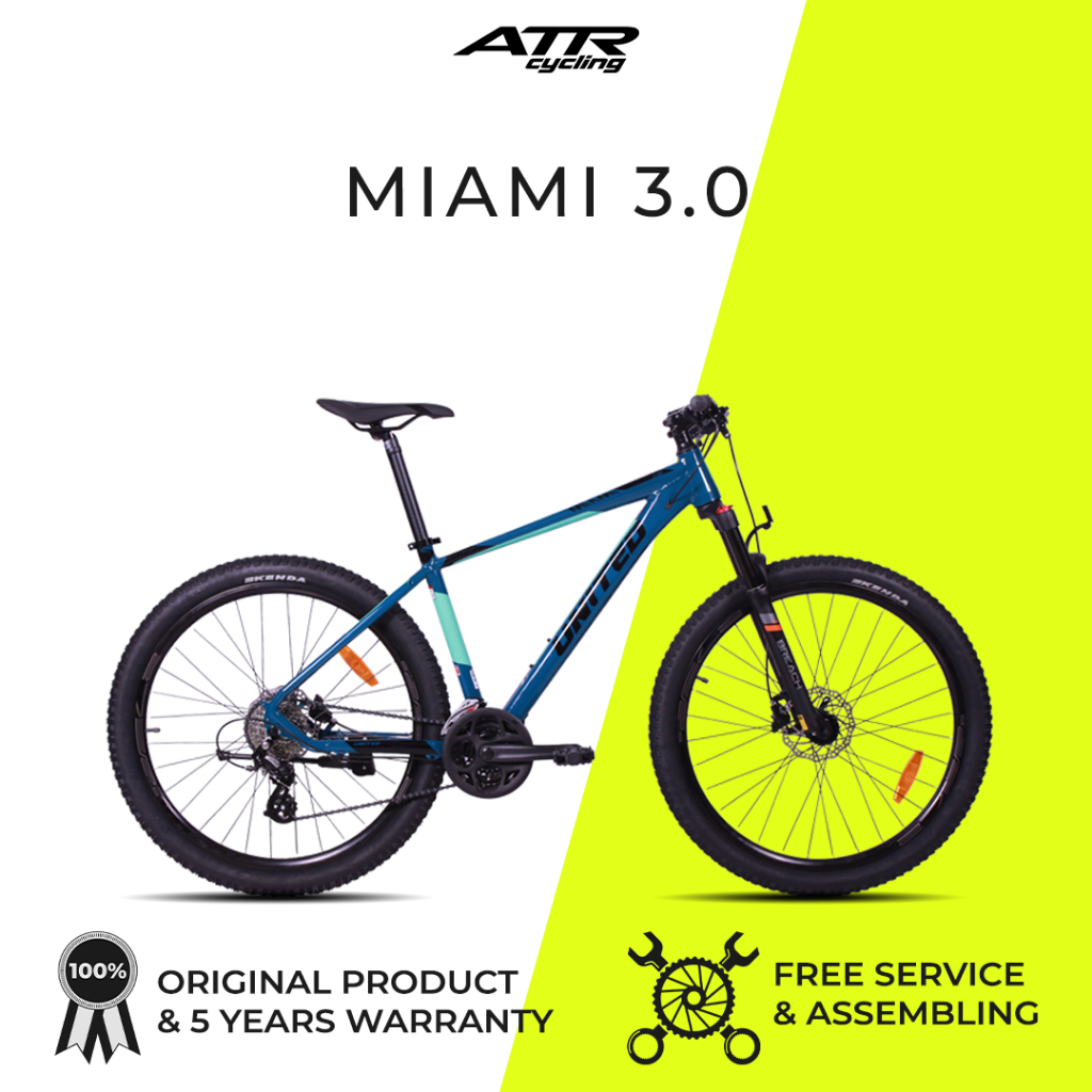 United Bike Sepeda Gunung MTB 27,5-24S MIAMI 3.00 (M) (20.1) BL-BKBL