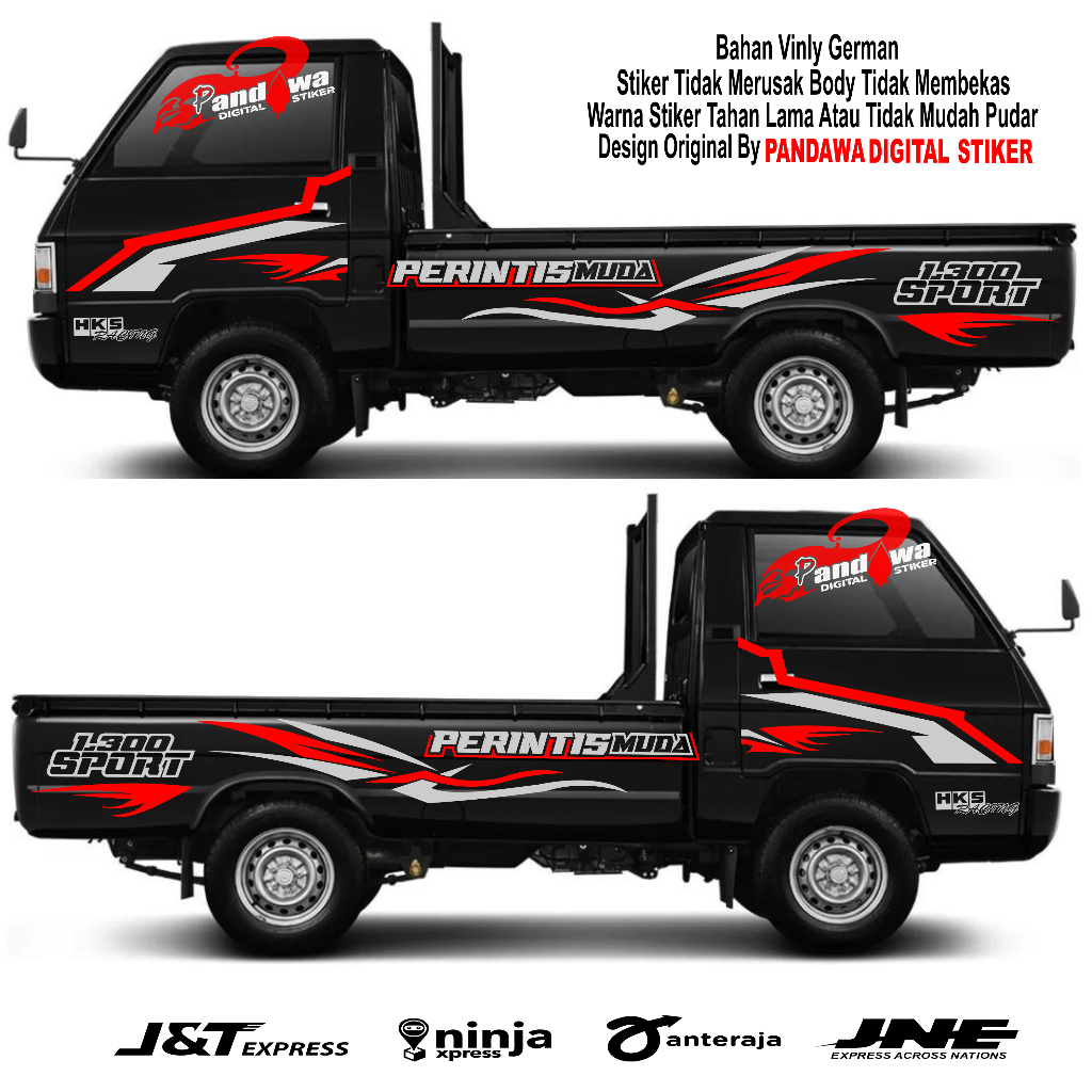 stiker cutting mobil pick up l300 sport stiker list strip mobil pick up l300 new bisa custom nama