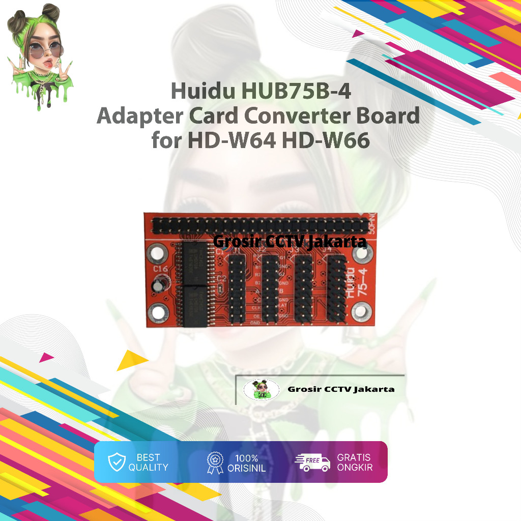 Huidu HUB75B-4 Adapter Card HUB75 Converter Board HUB75-4 HD W64 W66