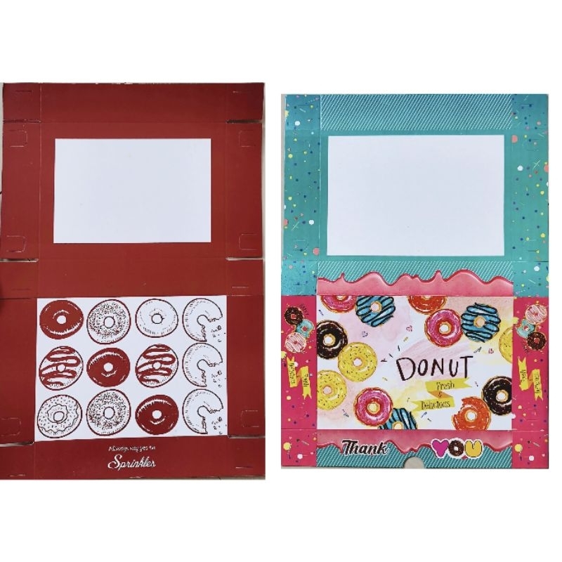 

box donat/ box donut isi 6 (uk 27x18.5x5 dan uk 25x18x5)