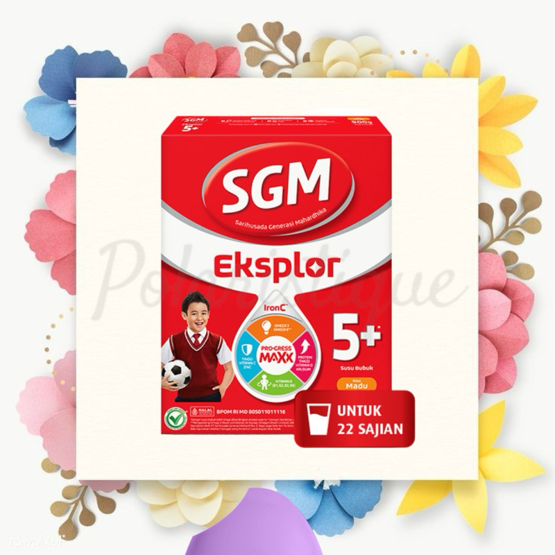 

SGM Eksplor 5+ 5 Plus dengan IronC Susu Bubuk Rasa Madu 900gr 900 gram