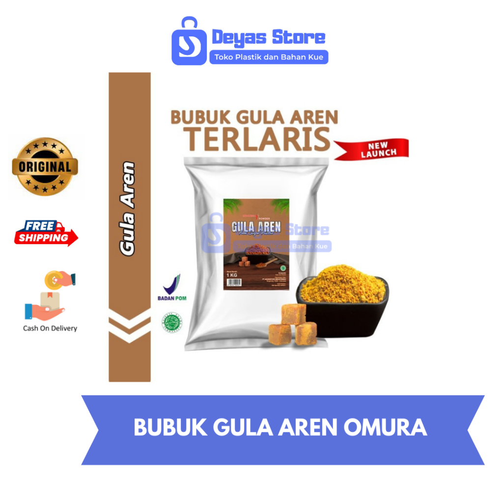 

BUBUK GULA AREN 1 KG PREMIUM / GULA AREN BUBUK PREMIUM / OMURA POWDER