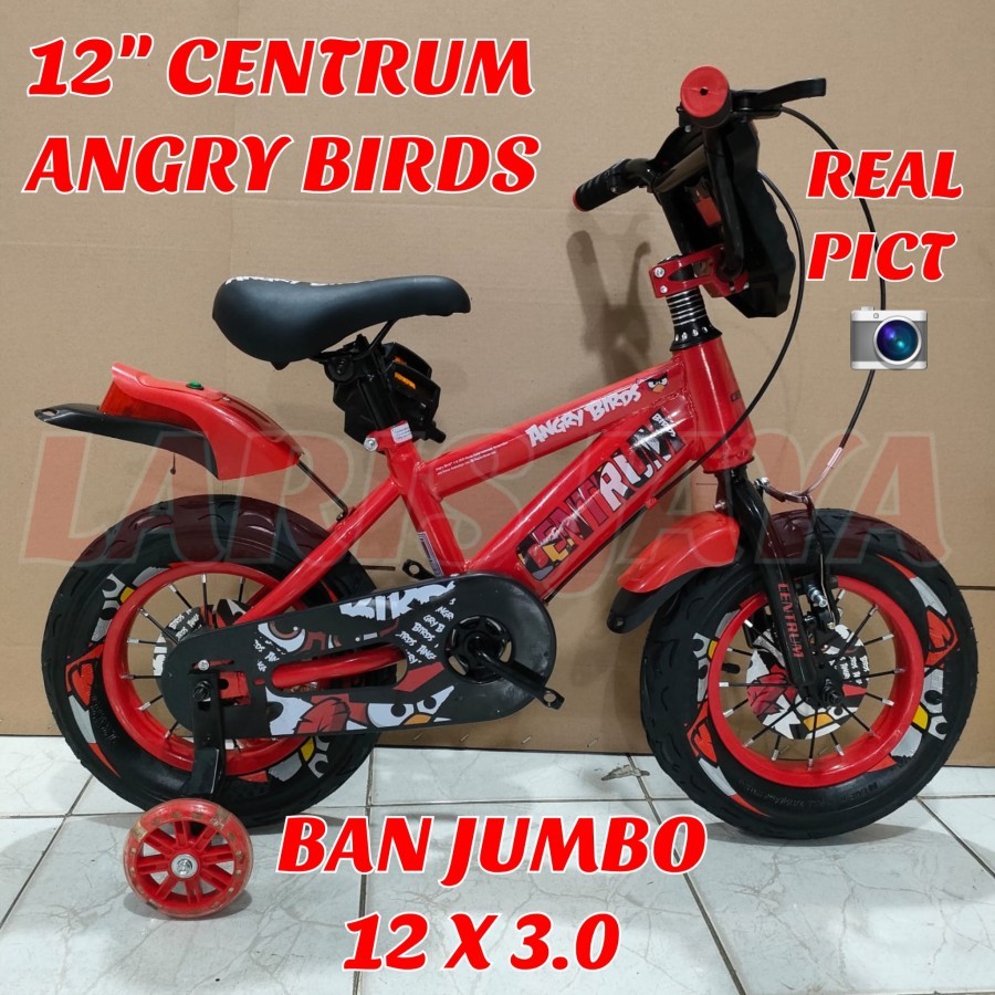 BONUS BELL Termurah sepeda anak bmx 12 16 18 CENTRUM ANGRY BIRDS SEPEDA ANAK LAKI LAKI BMX 12 INCH