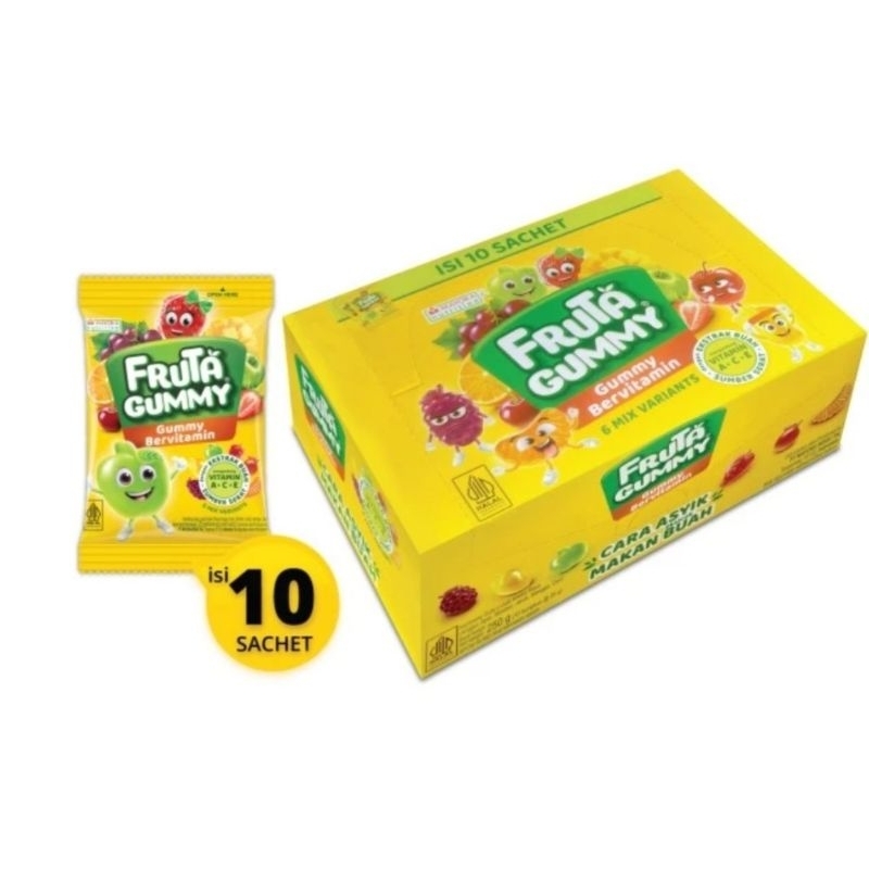 

Fruta Gummy (1 box isi 10 pcs)
