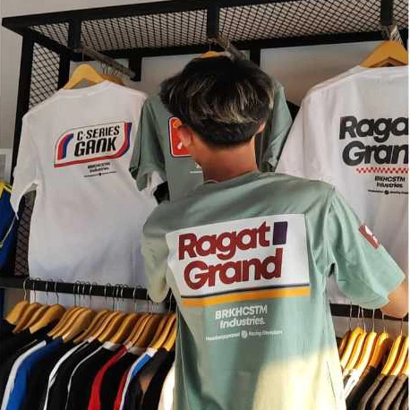 KAOS TSHIRT RAGAT GRAND INDUSTIES  C-SERIES RAGAT ASTREA GRAND KAOS RACING DIVISION ~FREEE STICKER
