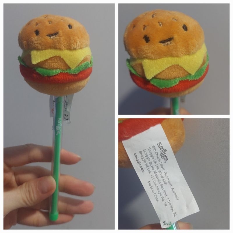 

PULPEN BONEKA BURGER HAMBURGER SMIGGEL PEN LUCU