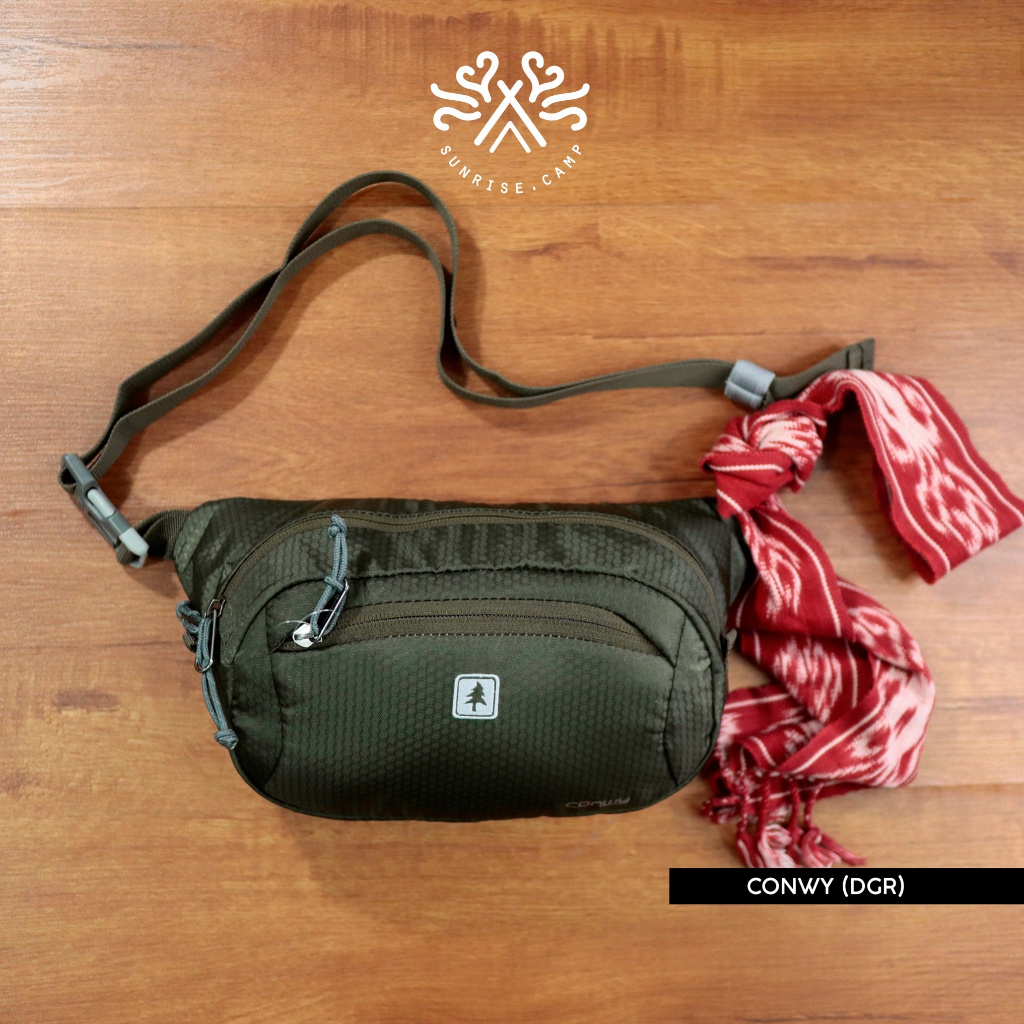 TAS PINGGANG CONWY CONSINA - TAS SELEMPANG HIJAU ARMY