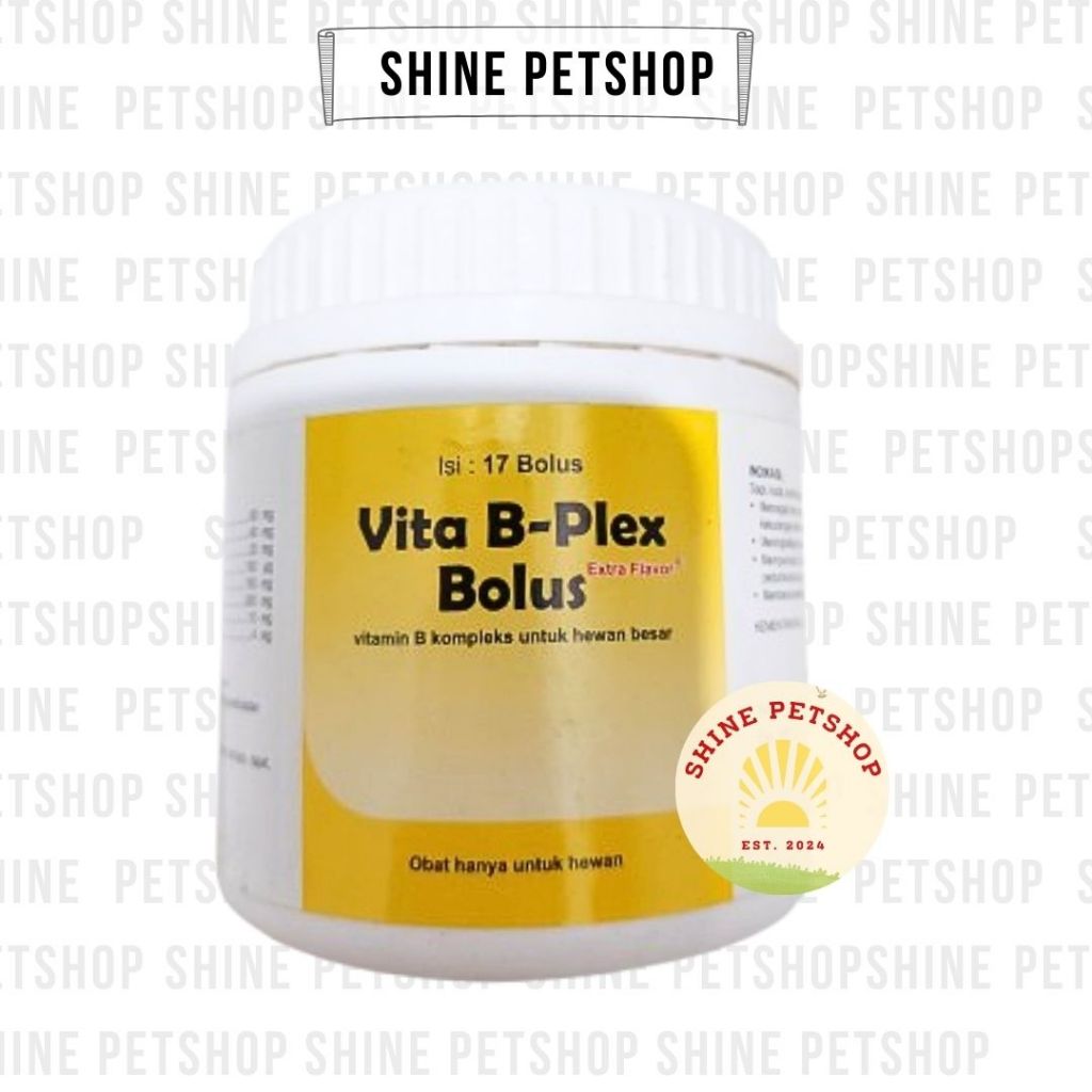 VITA B PLEX BOLUS vitamin b komplek untuk ternak hewan besar 17 bolus