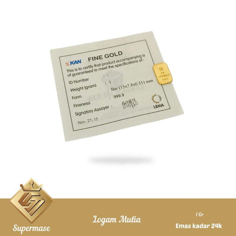 LOGAM MULIA ANTAM RETRO  24K 1gr 2gr 2.5gr 3gr - SUPERMASE