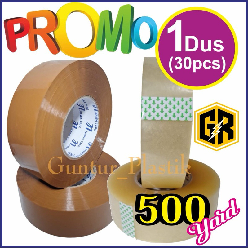 

30ROLL ( 1DUS/KARTON) LAKBAN BENING/COKLAT 45x500YARD