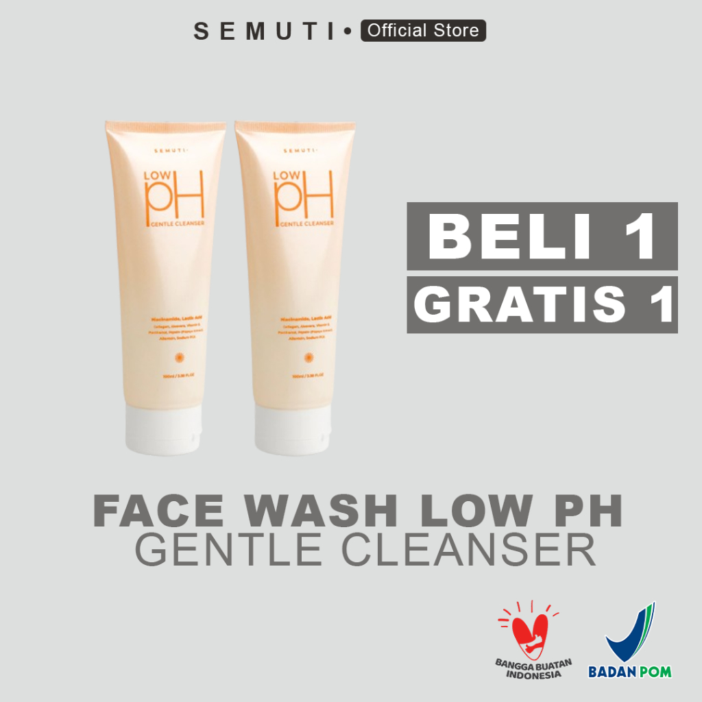 SEMUTI FACIAL WASH LOW PH GENTLE CLEANSER | Low pH Good Morning Cleanser | Sabun Cuci Muka Low PH