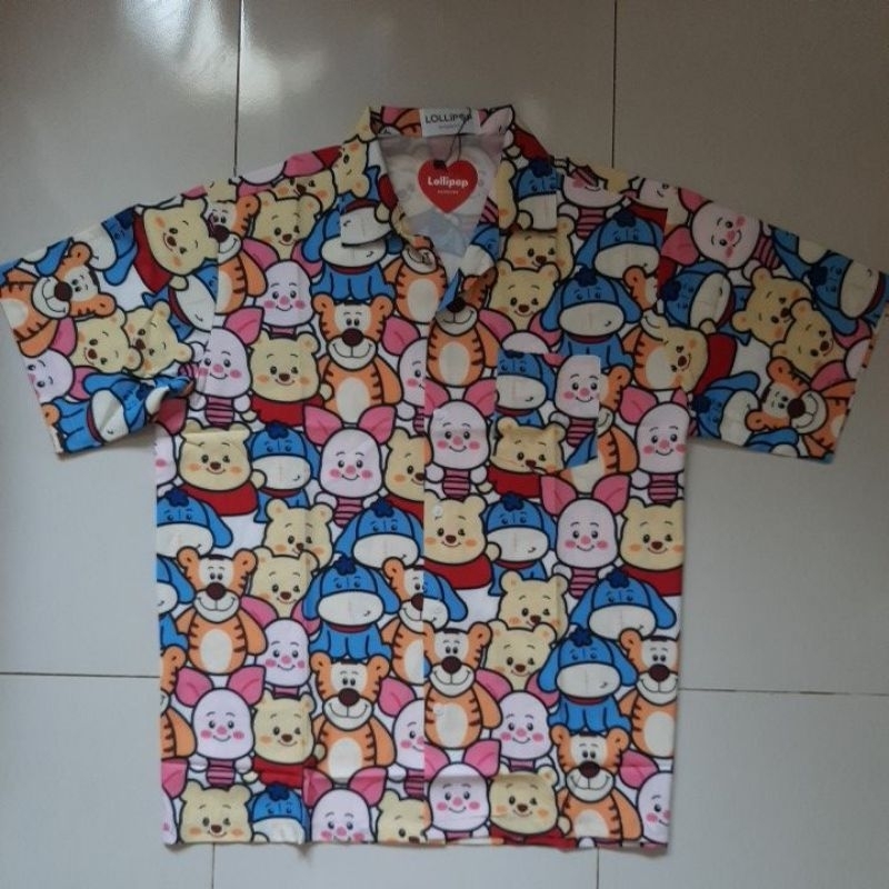 READY Kemeja Bangkok Lollipop Motif Depan Belakang (CEK DESKRIPSI)