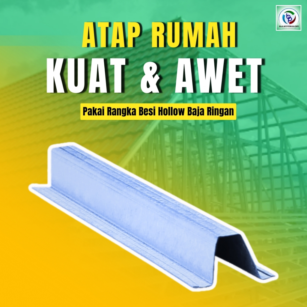 Rangka Atap Besi Hollow Baja Ringan/Penyangga Reng Besi Hollow Baja Ringan di Makassar