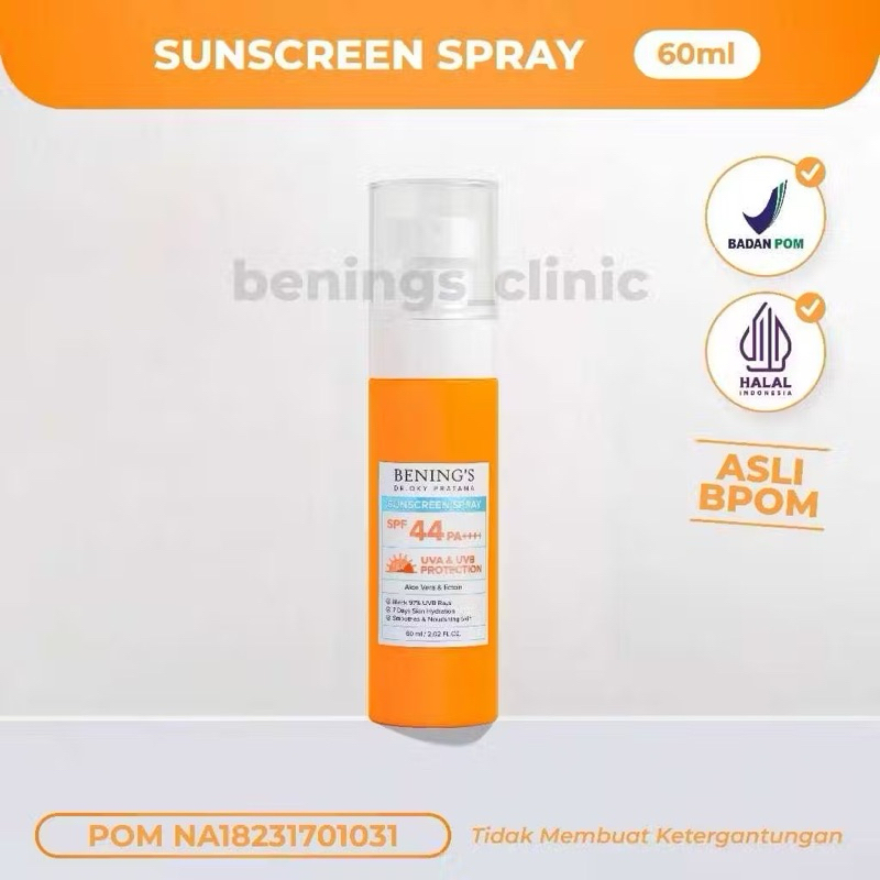 SUNSCREEN BENING'S Spray Sun glow sunscreen all type