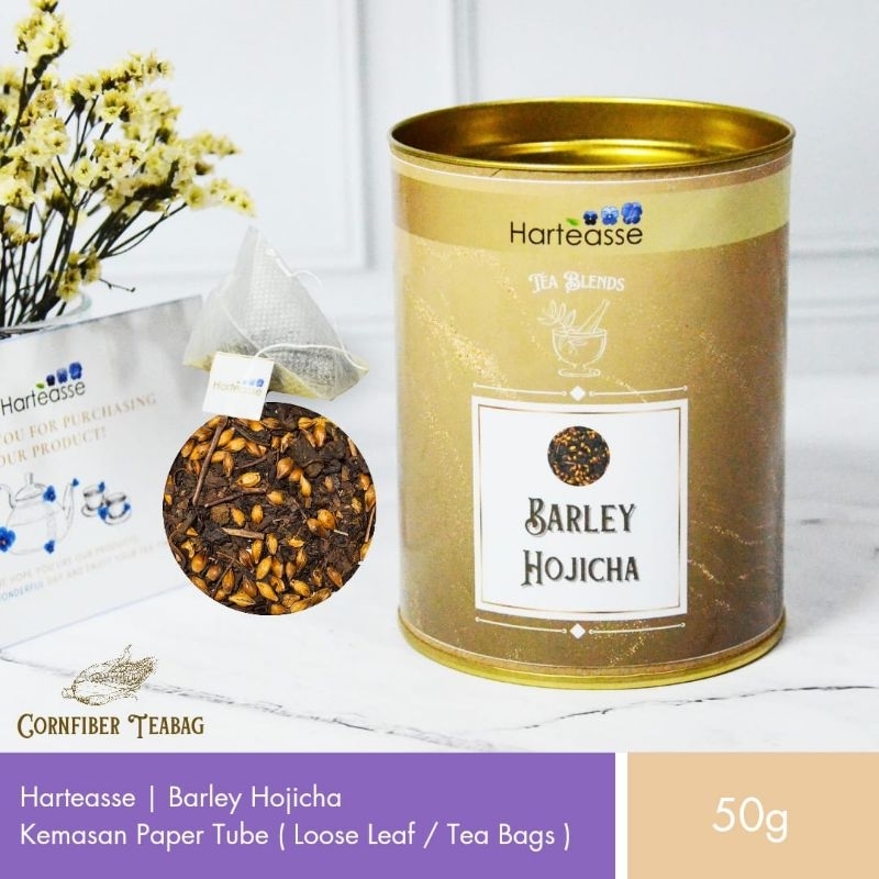 

Harteasse | Barley Hojicha | Teh Hijau Panggang dengan Barley | Kemasan Composite Plug | (50gr)