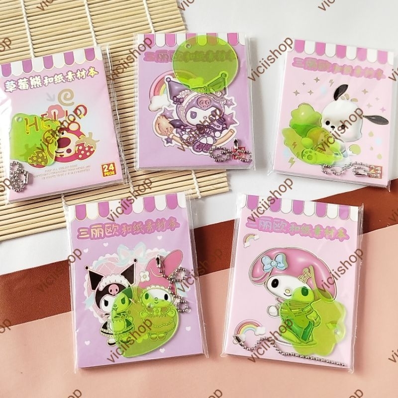 

Stiker Buku Dan Gantungan[ 24 Lembar ]/Sticker Book Karakter Lucu Anak Anak