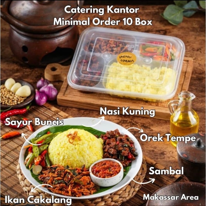 

Catering Kantor Nasi Kuning Box | Nasi Dos | Nasi Kuning Acara Ulang Tahun | Wedding | Kantor | Event