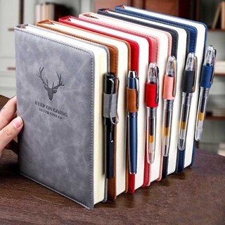 

Buku Catatan Harian Notebook Diary Elegan Cover Kulit Sinsetis 180 Lembar A5 Premium