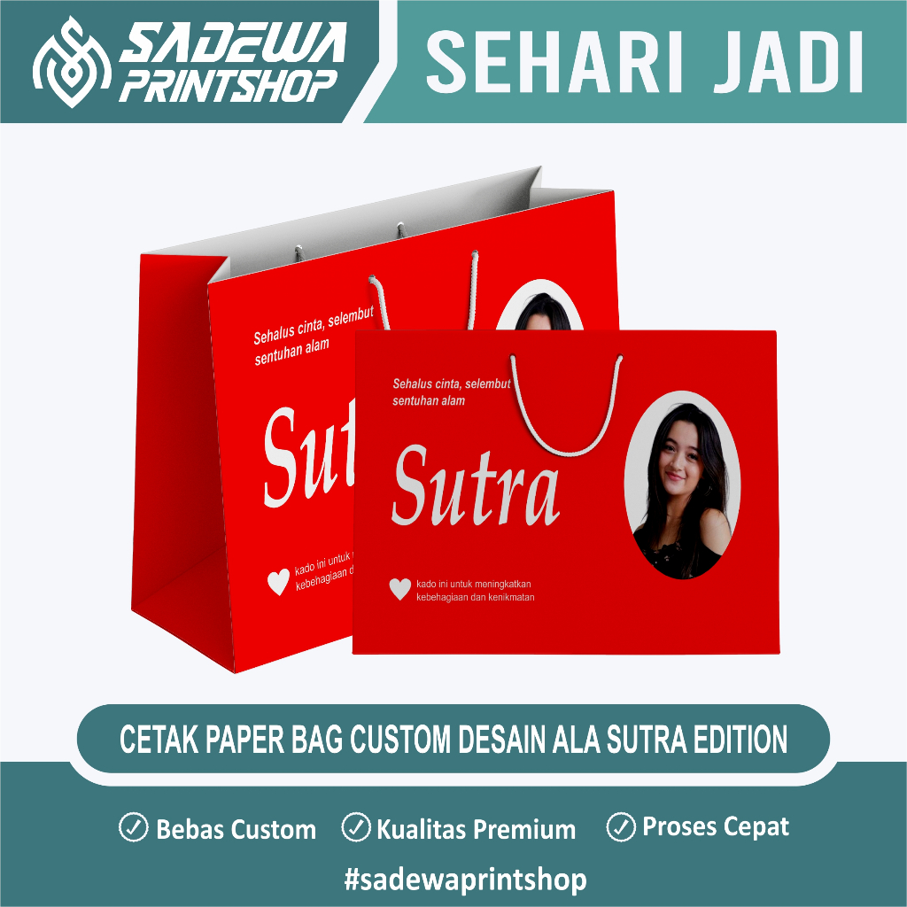 

Paper Bag Kado Custom Ala Kantong Sutra Edition | TERMURAH