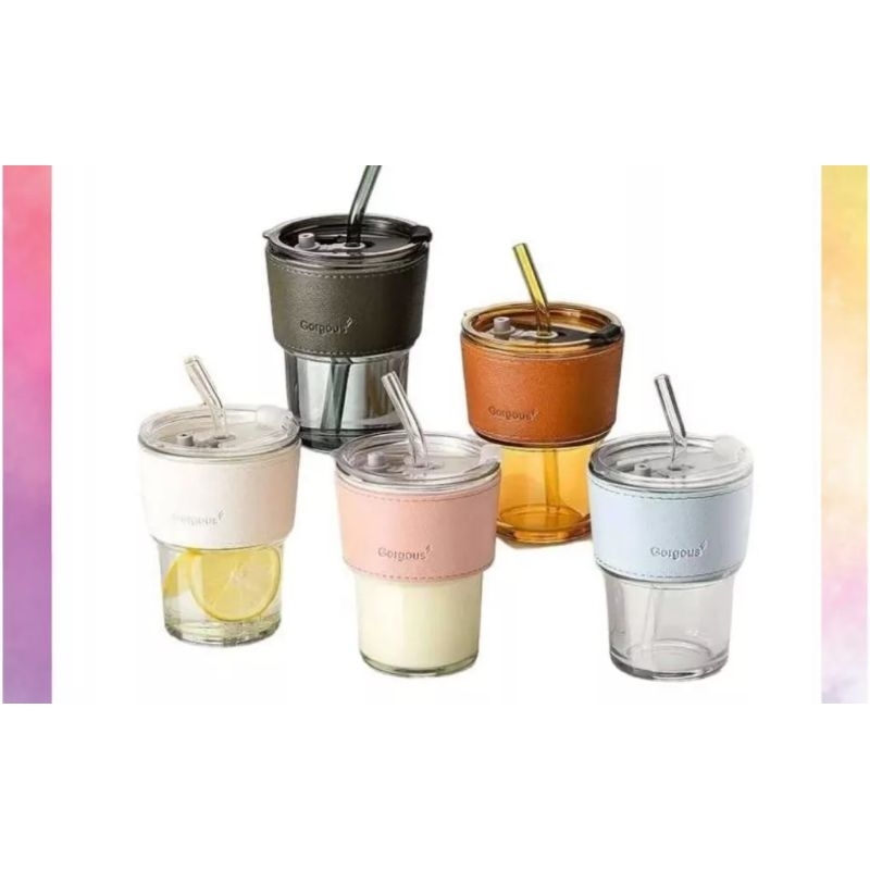 Tumbler Gelas kaca aesthetic
