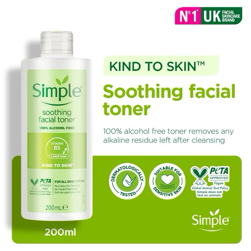 Simple Toner Kind to Skin 200ml - Shooting Facial Toner